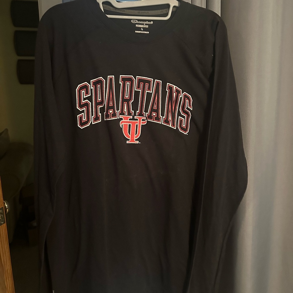Champion Black Powertrain Long Sleeve University of Tampa Vintage Shirt